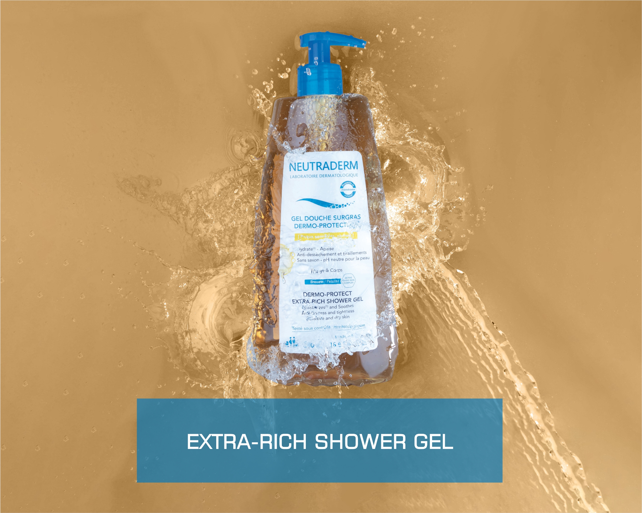 „ნეუტრადერმი დერმო-პროტექტი“ ექსტრა მდიდარი დასაბანი გელი